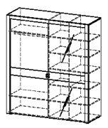 Шафа з розсувними дверима 